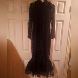 Elegant Black Lace Dress